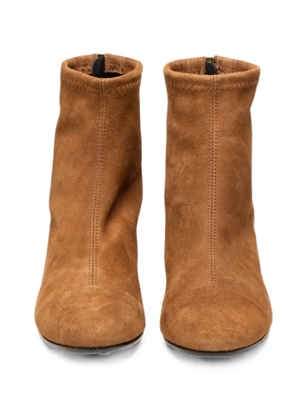 Poche Paris suede rear-zip ankle boots Bruin