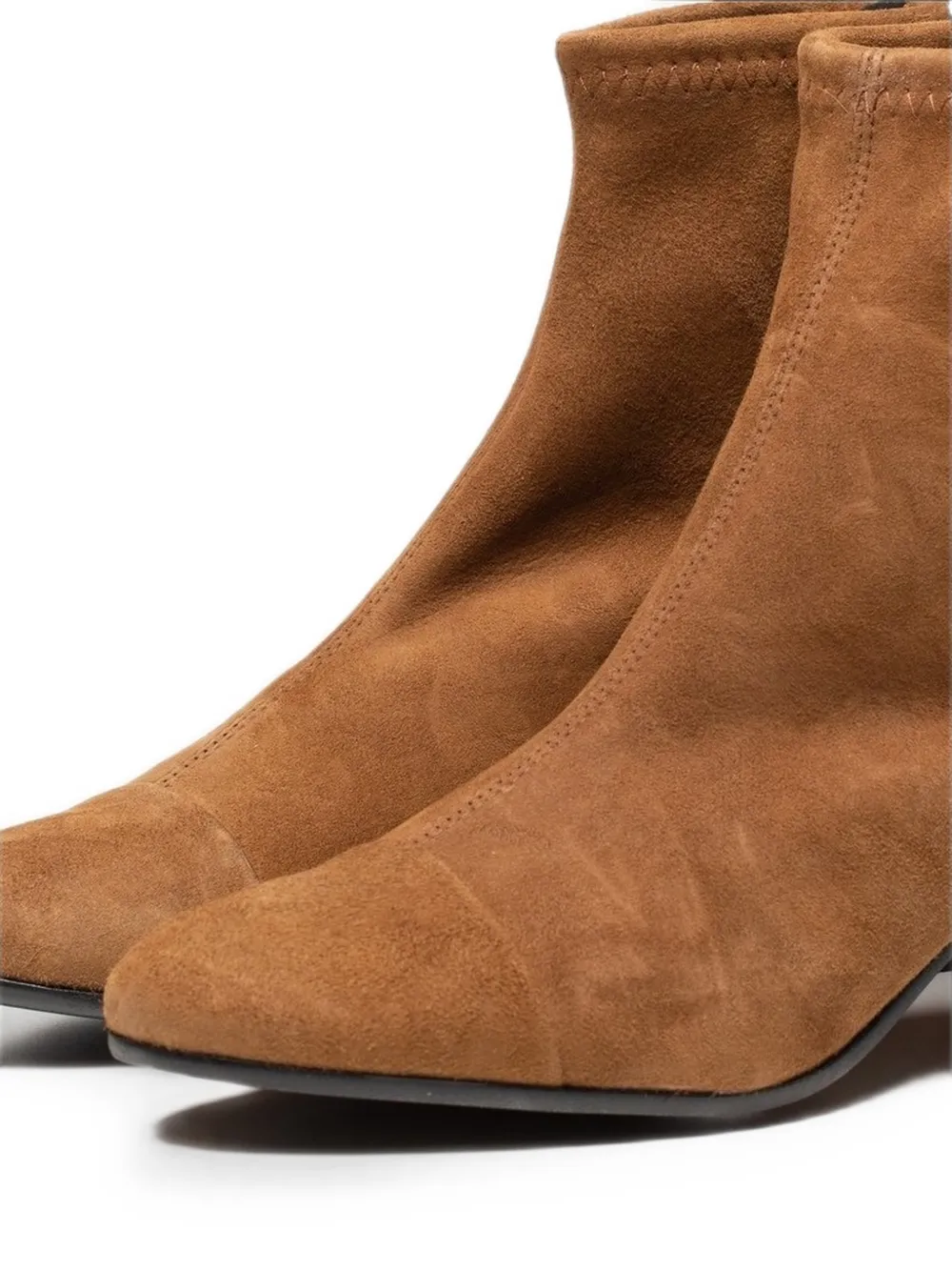 Poche Paris suede rear-zip ankle boots Bruin