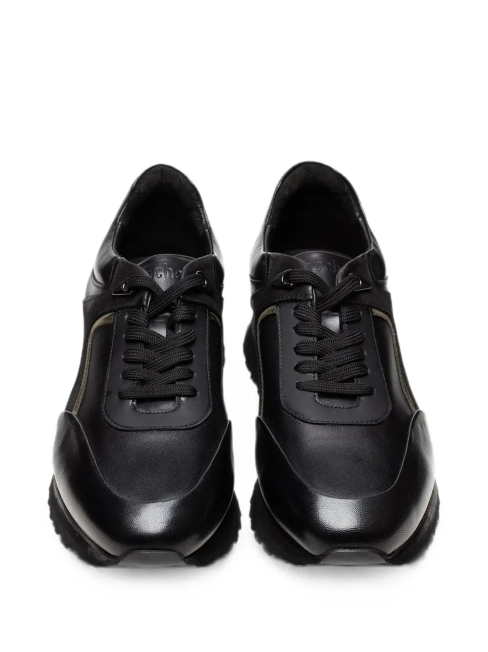 Poche Paris Sneakers met vlakken Zwart