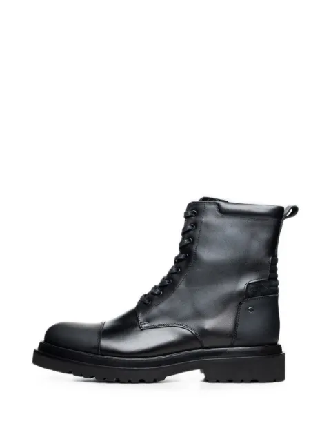 Poche Paris lace-up panelled ankle boots