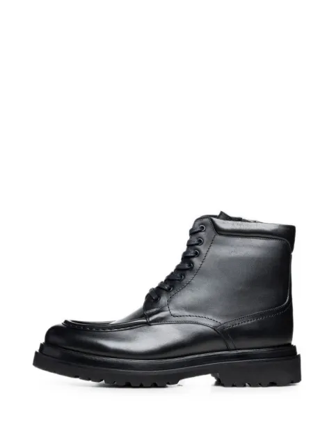 Poche Paris lace-up leather ankle boots