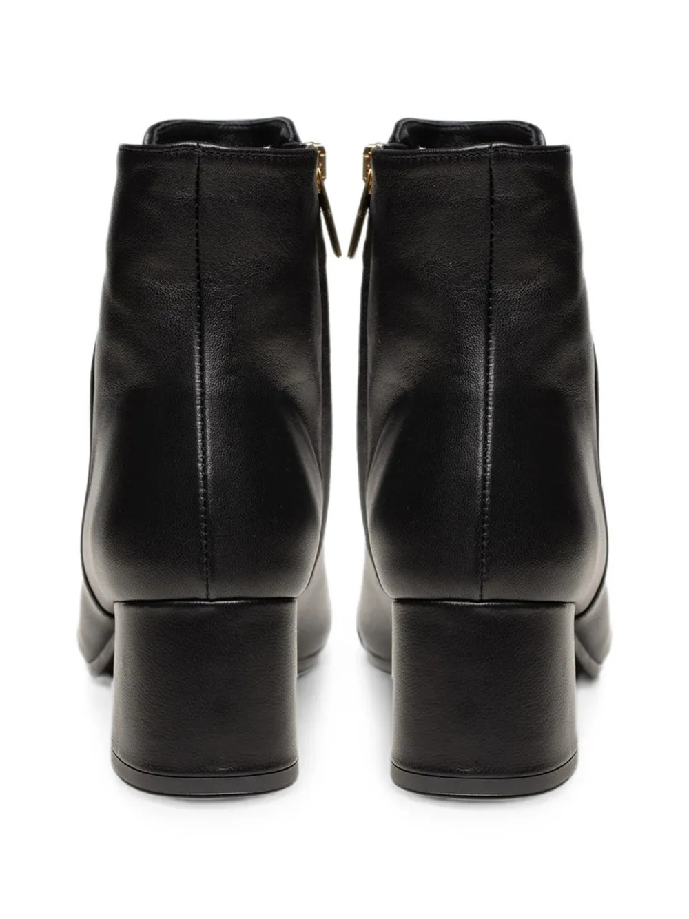 Poche Paris leather ankle boots Zwart