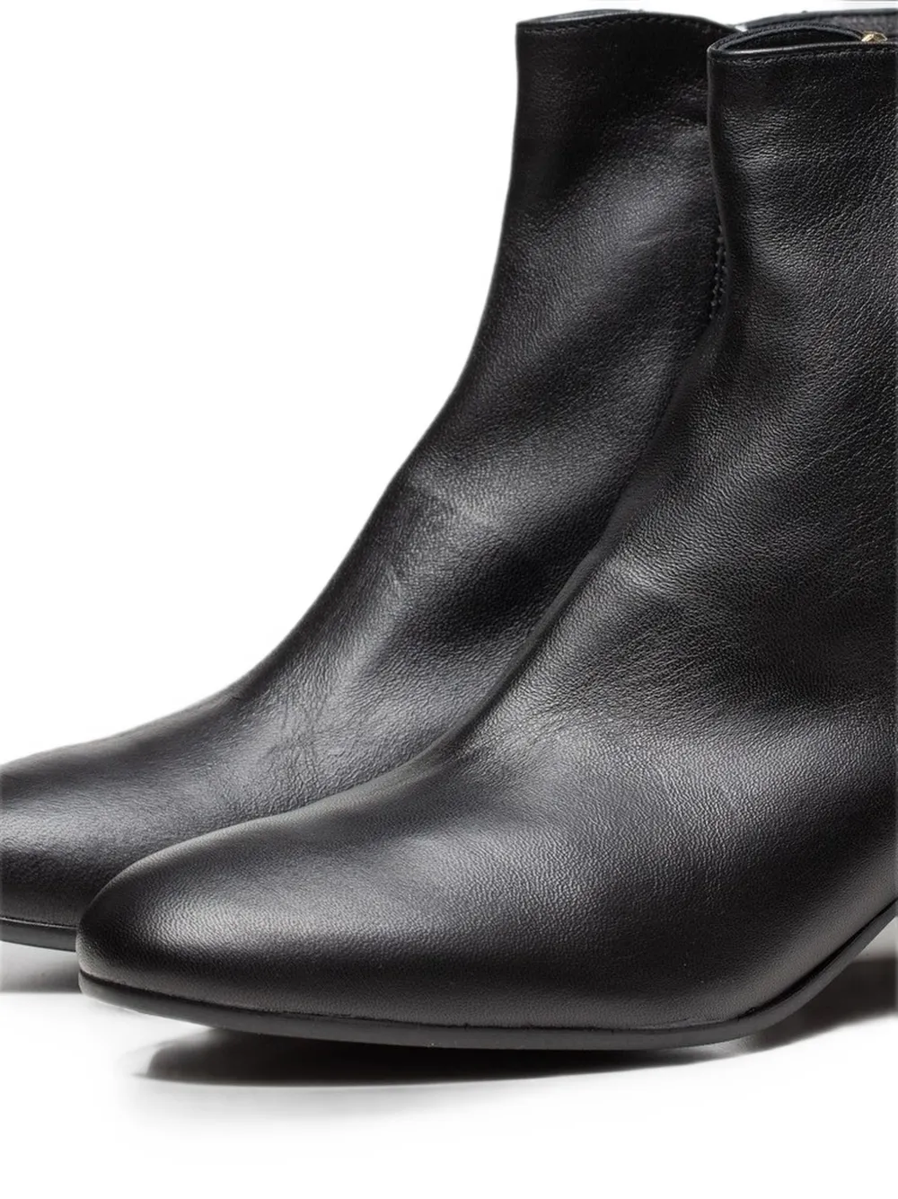 Poche Paris leather ankle boots Zwart