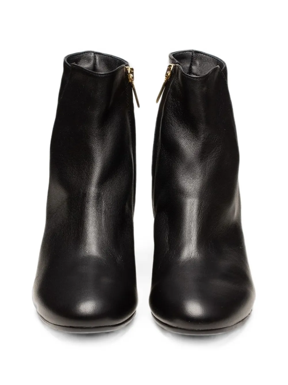 Poche Paris leather ankle boots Zwart
