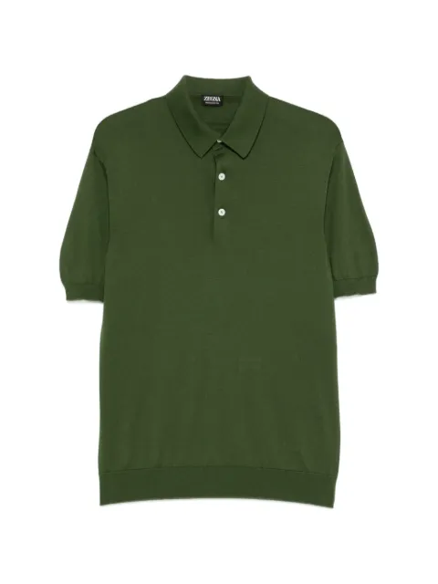 Zegna Poloshirt mit kurzen Ärmeln