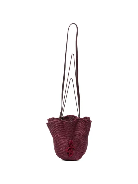 Ruslan Baginskiy woven-raffia hat and bucket bag