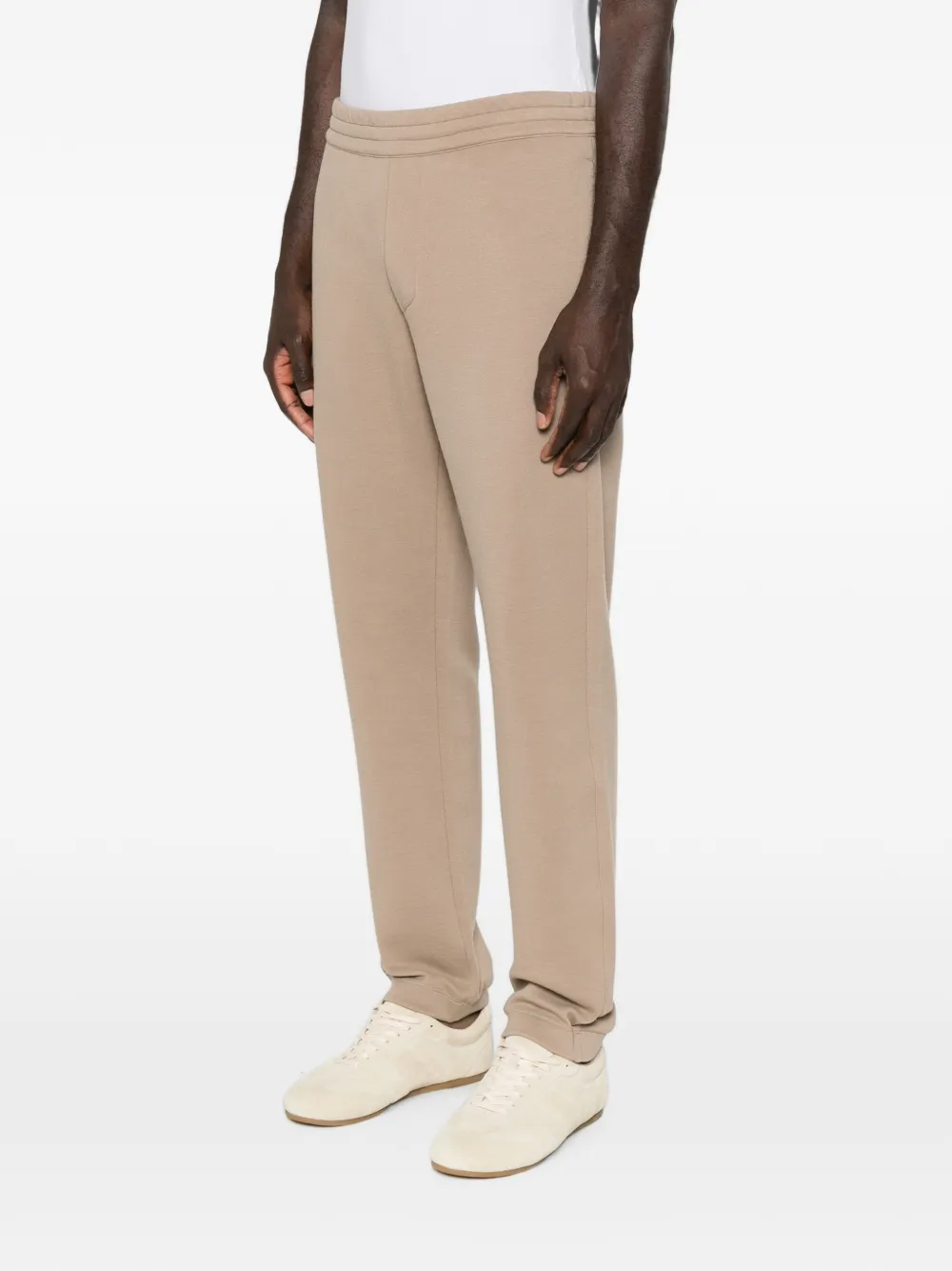 Zegna Broek met elastische tailleband Beige