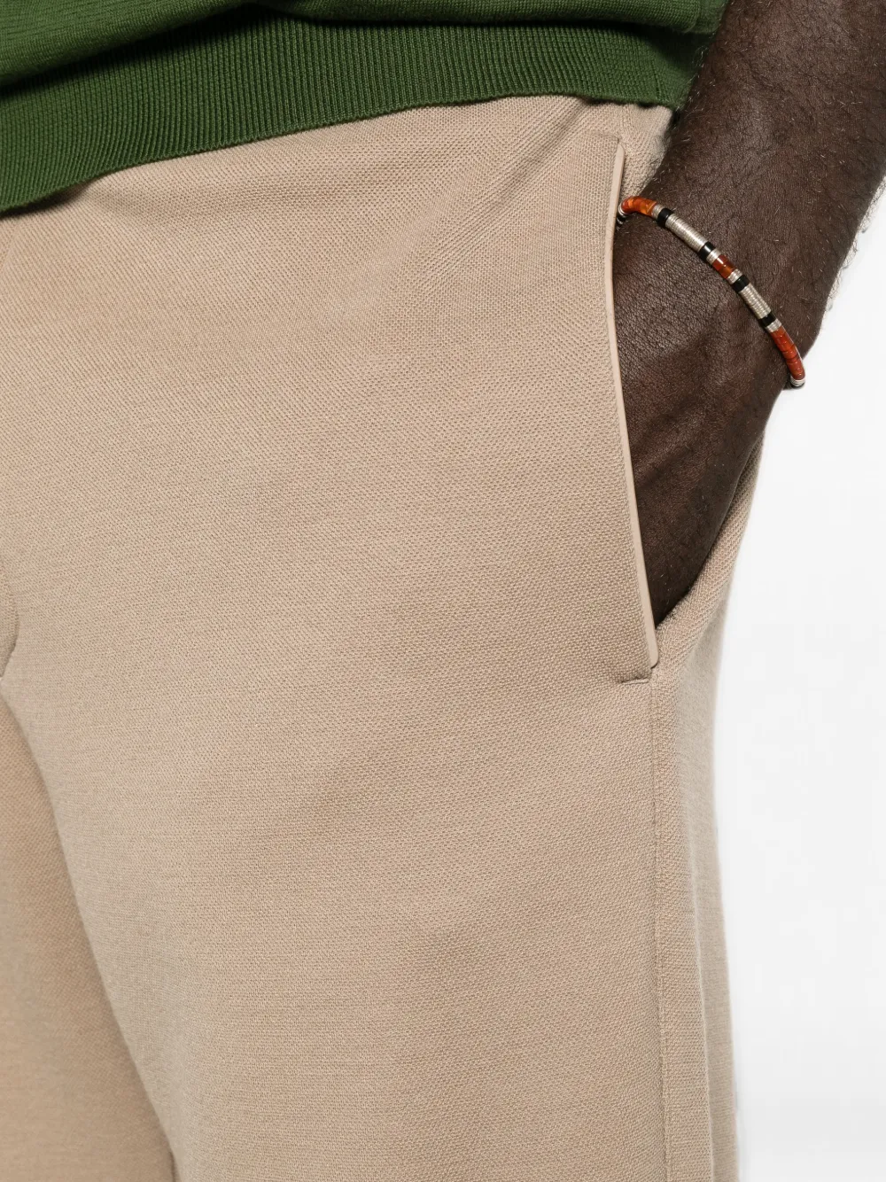 Zegna Broek met elastische tailleband Beige