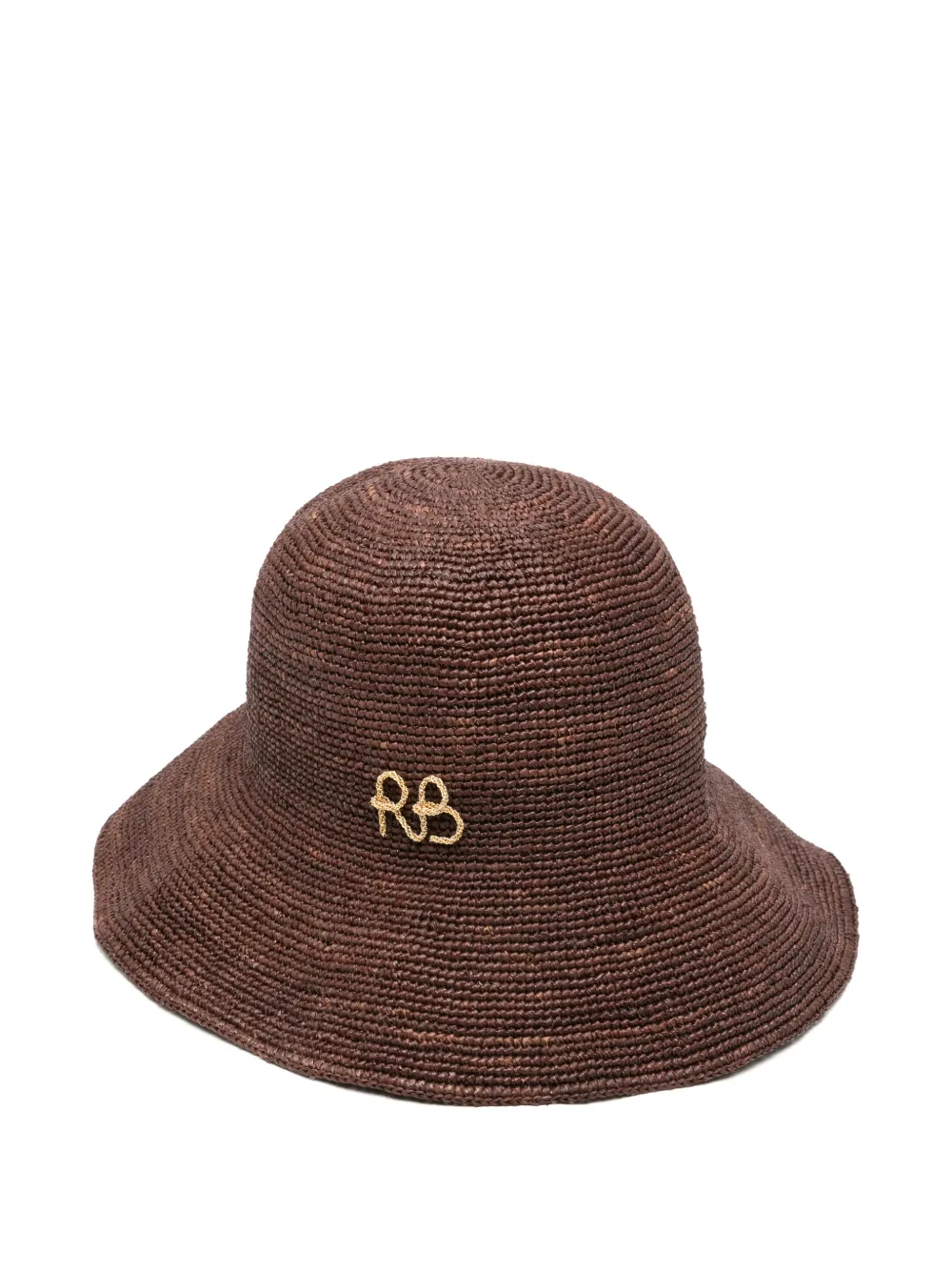 Ruslan Baginskiy logo-embroidered sun hat - Braun