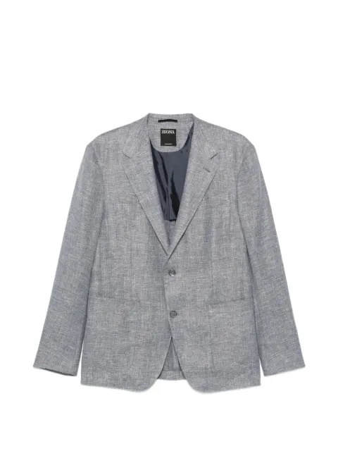 Zegna single-breasted notch-lapel jacket