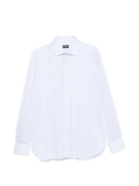 Zegna micro-stripe long-sleeve shirt