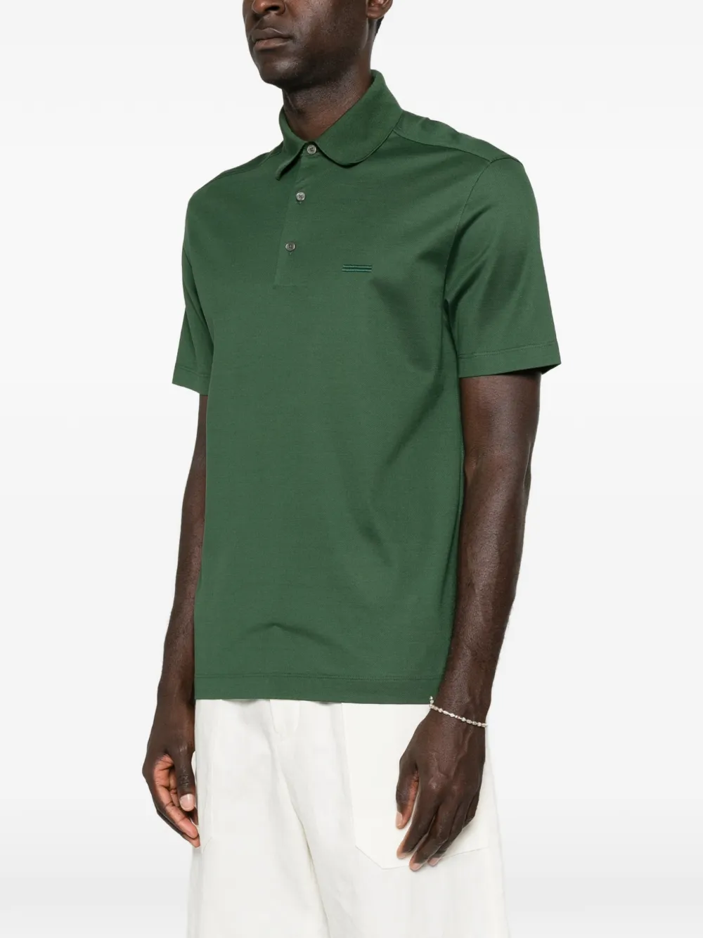 Zegna Poloshirt met korte mouwen Groen