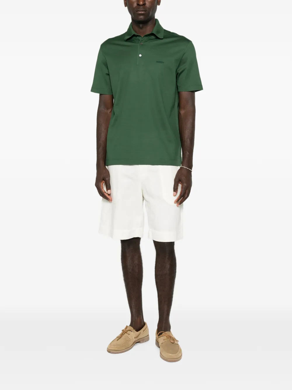 Zegna Poloshirt met korte mouwen Groen