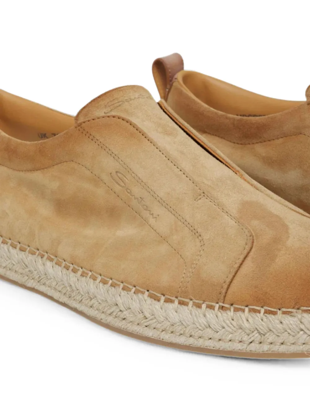 Santoni suede espadrilles Beige