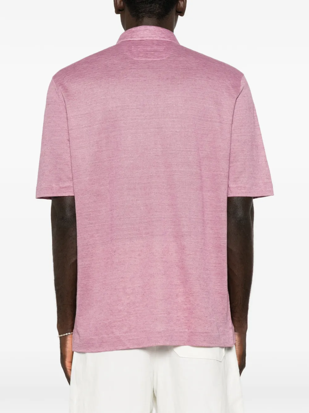 Zegna short-sleeve polo shirt Roze