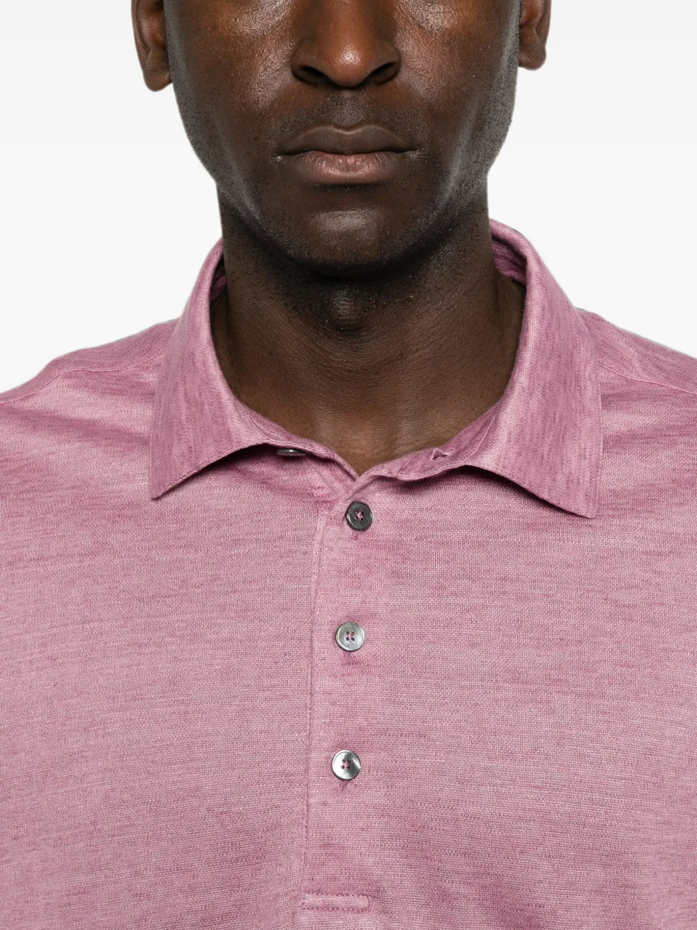 Zegna short-sleeve polo shirt Roze