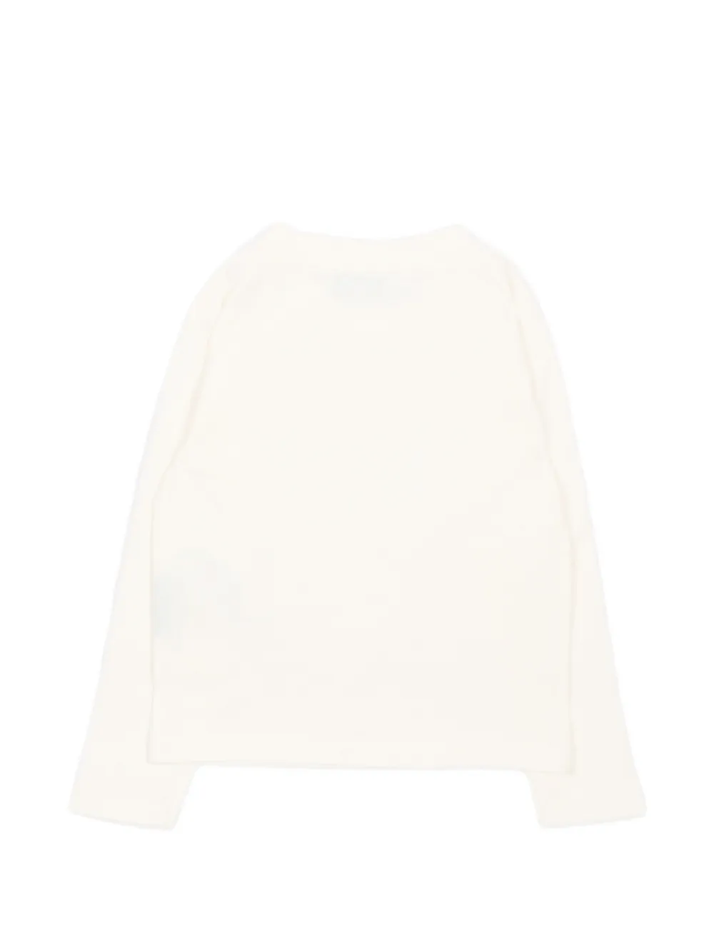 TRUSSARDI JUNIOR T-shirt met lange mouwen en logo-print Wit