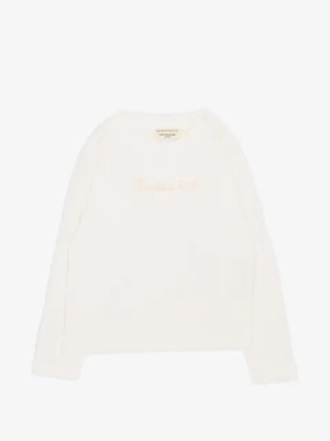 TRUSSARDI JUNIOR logo-print long-sleeve T-shirt