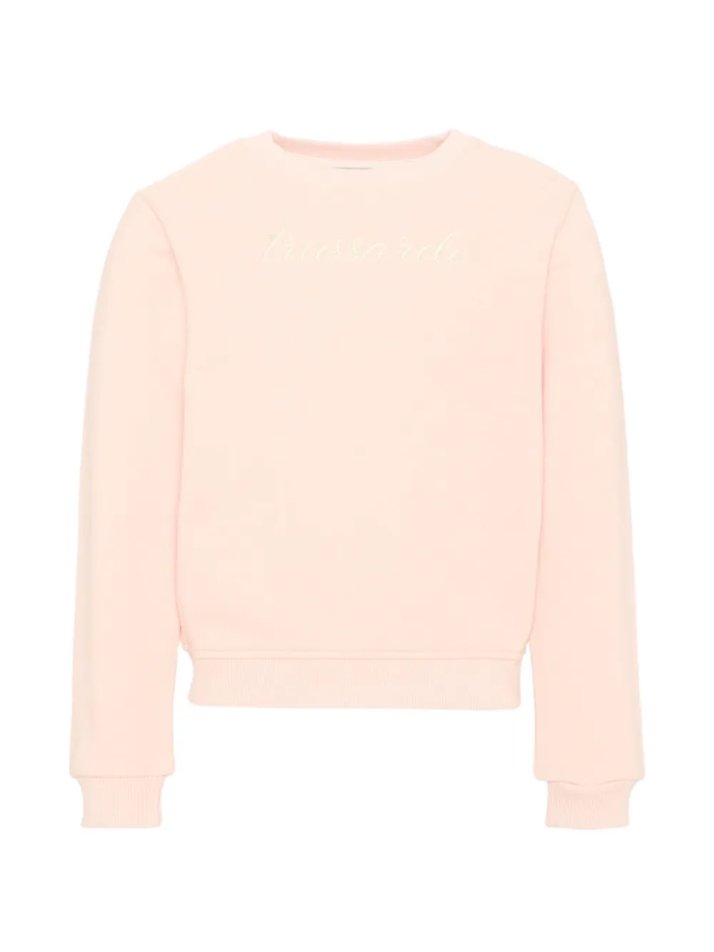 TRUSSARDI JUNIOR logo-embroidered sweatshirt - Rosa