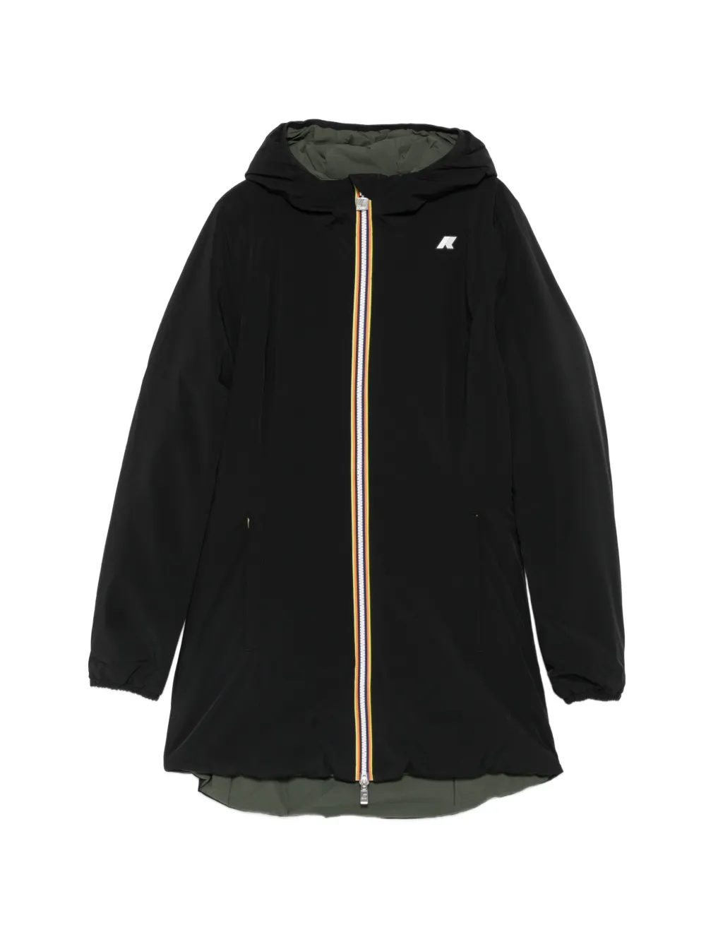 K-Way reversible hooded coat Zwart