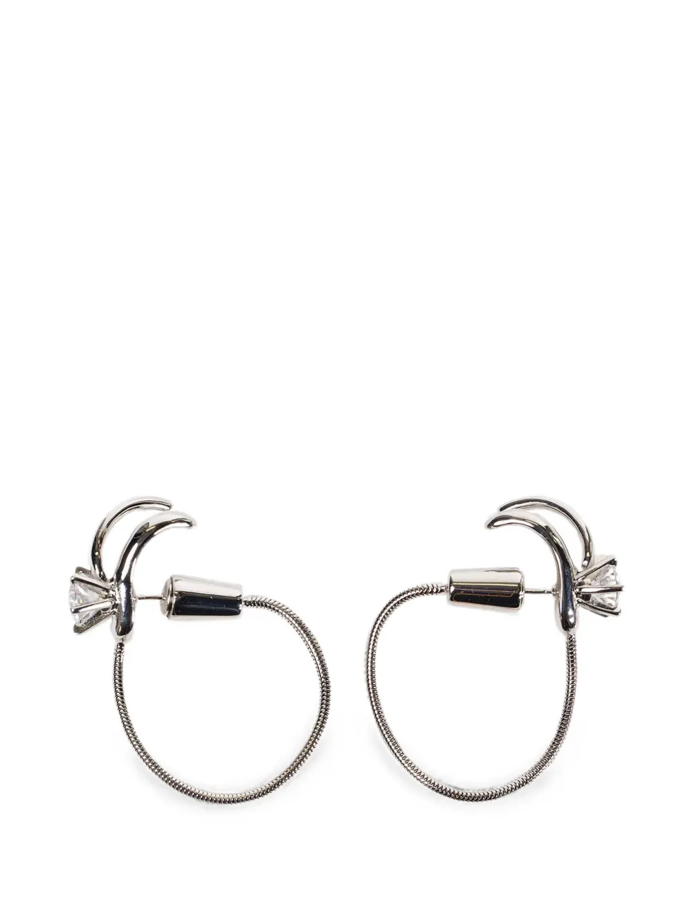 Angostura Arsh crystal-embellished earrings - Silber