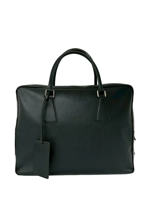 Prada Pre-Owned maletín de piel Saffiano 2010-2026