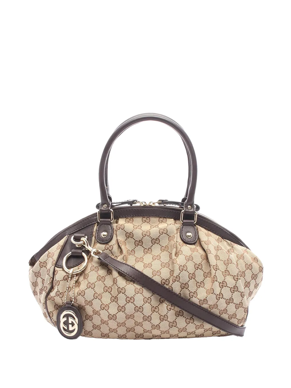 Gucci Pre-Owned 2000-2015 Sukey Satchel-Tasche aus GG Canvas - Nude