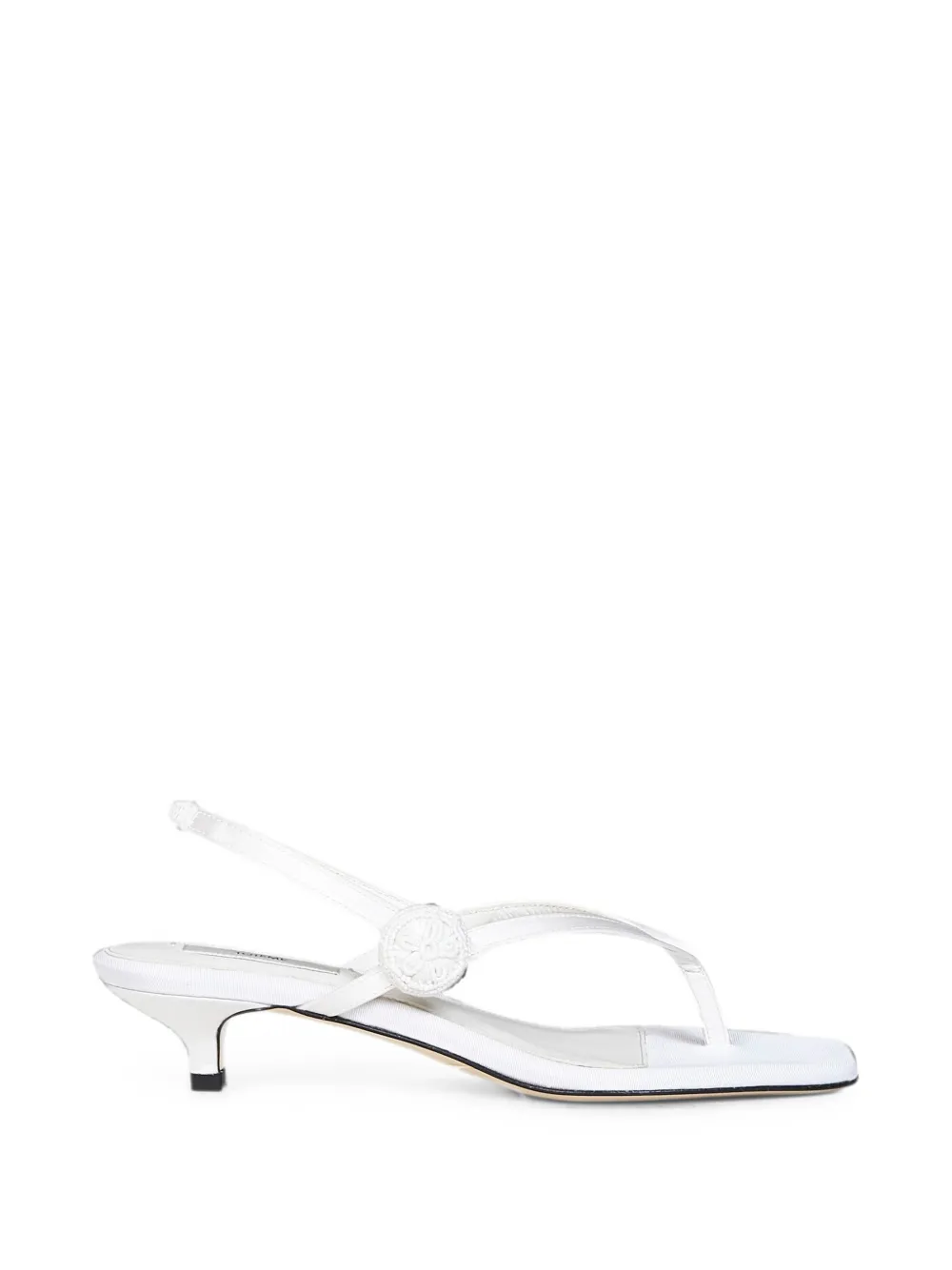 TOTEME Sandalen met gehaakte applicatie Wit