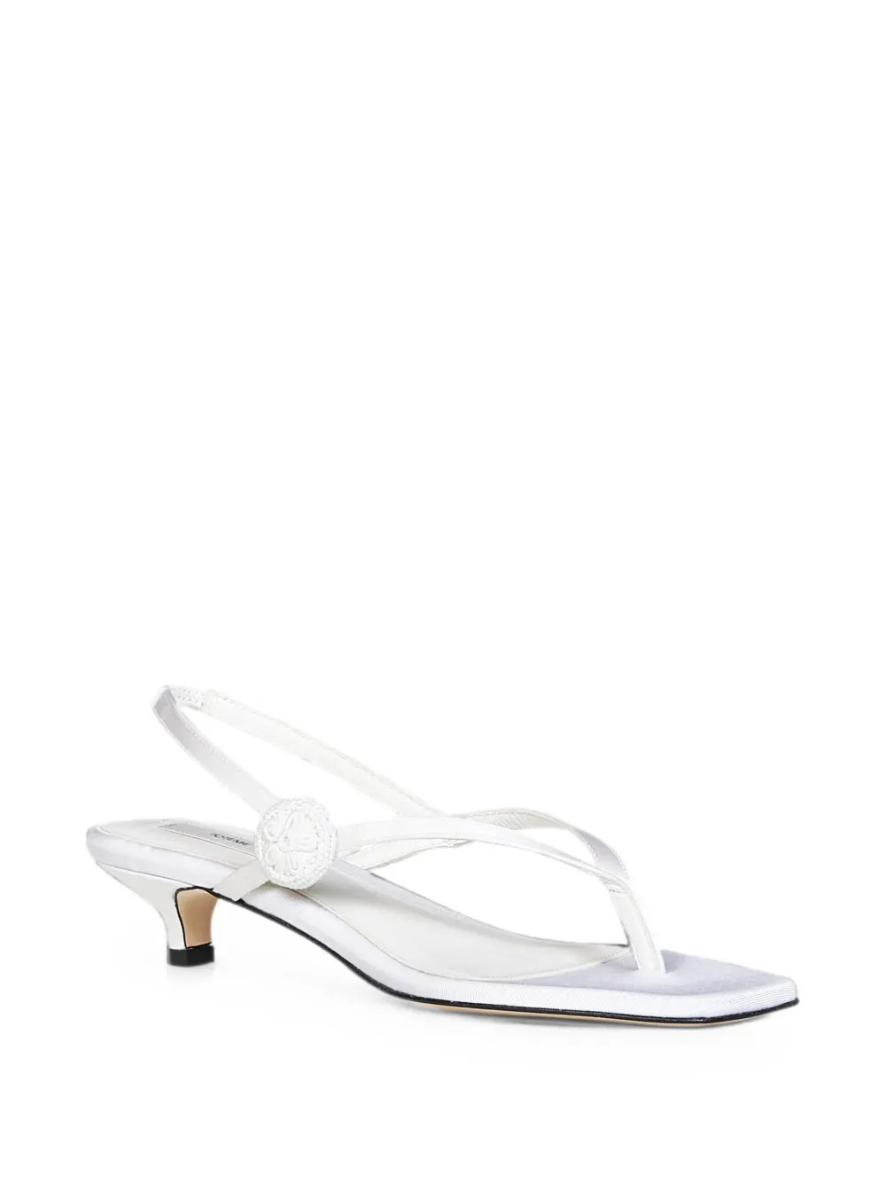 TOTEME Sandalen met gehaakte applicatie Wit