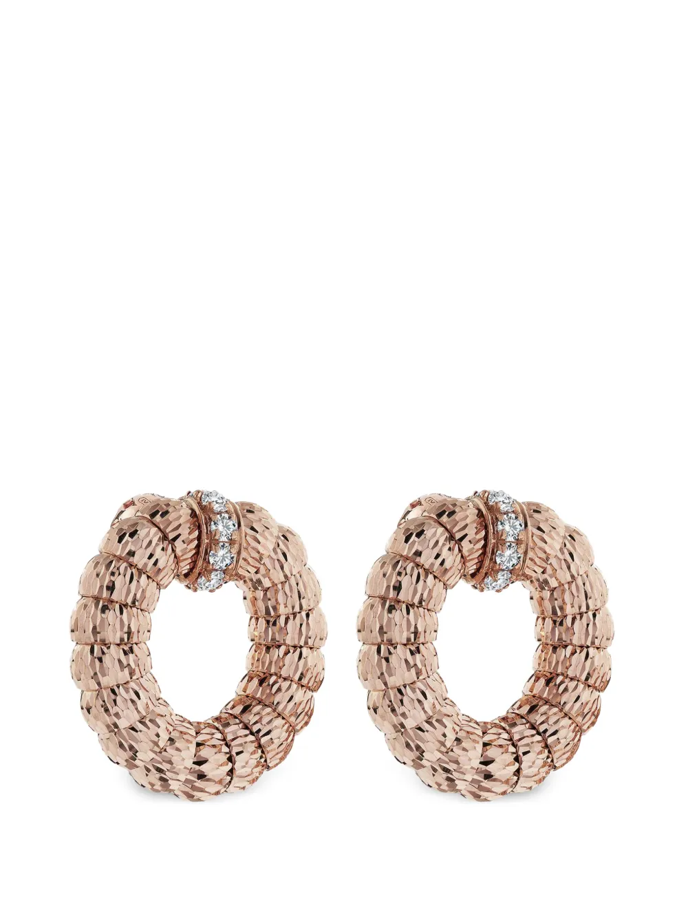 Officina Bernardi Enigma Veil Ohrringe mit Diamanten - Rosa