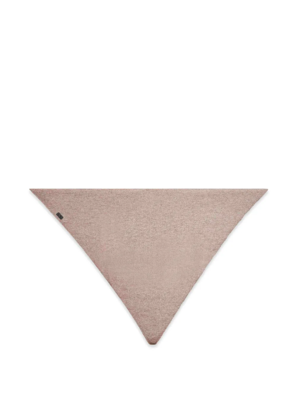 Brunello Cucinelli monili-embroidered triangular scarf - Braun