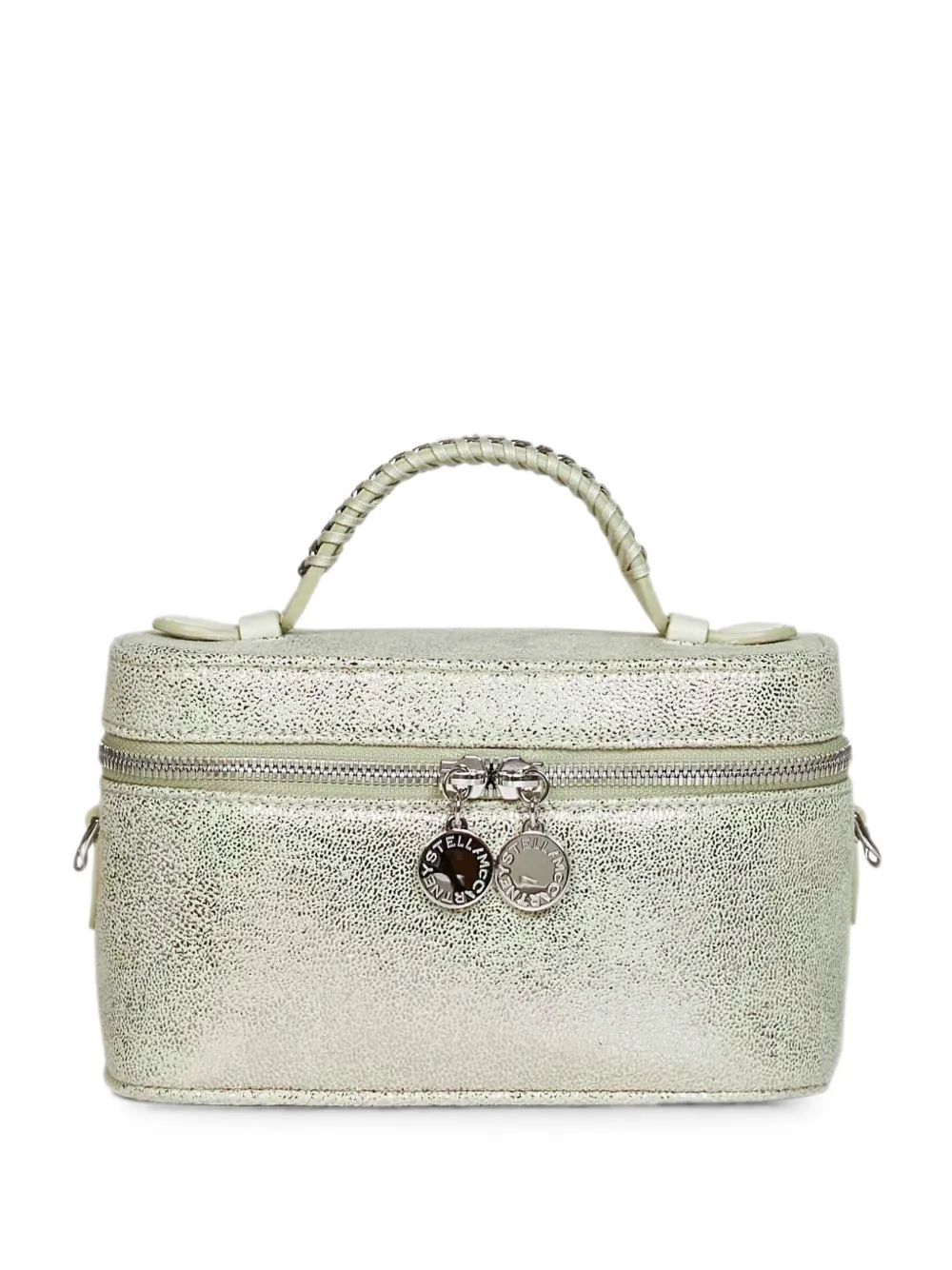 Stella McCartney Falabella dotted chamois mini bag - Green