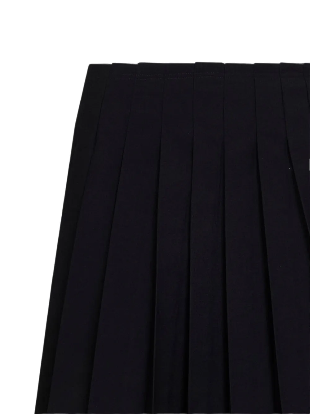 MM6 Maison Margiela Gerafelde mini-plooirok Zwart