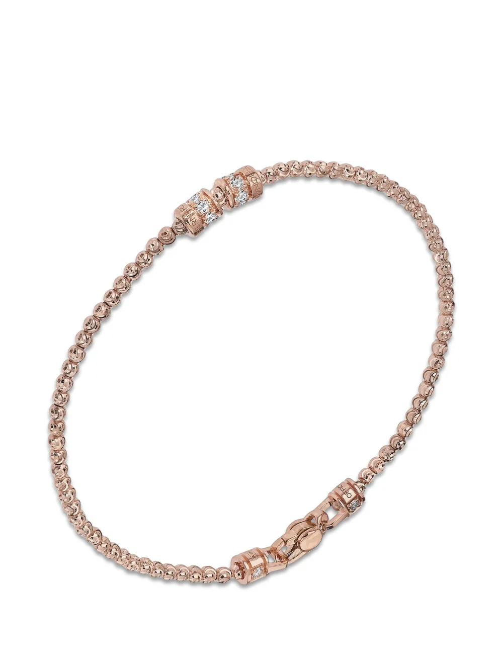 Officina Bernardi Bracciale Moon con diamanti e rubini - Rosa