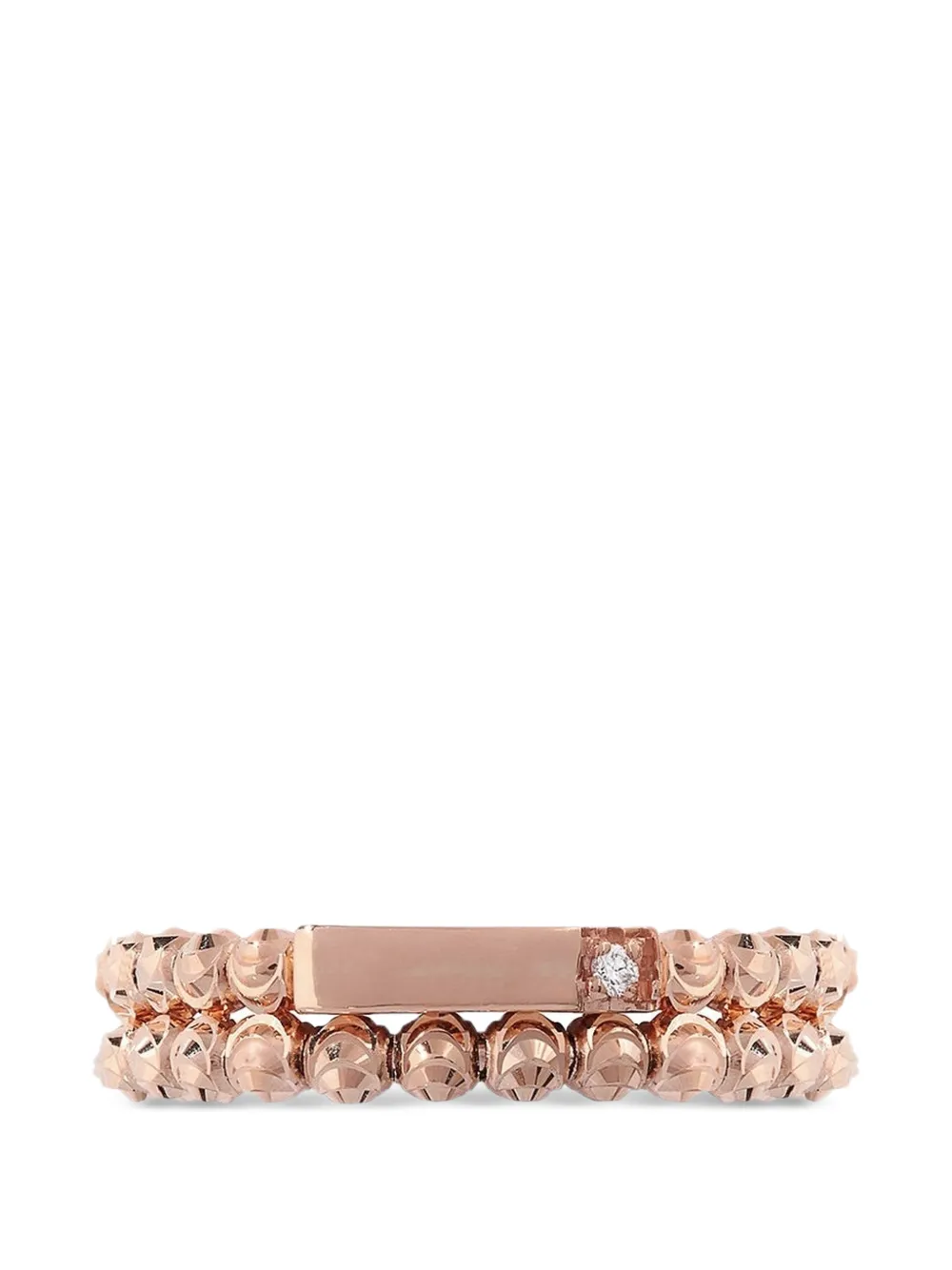 Officina Bernardi Anello Moon con diamanti - Rosa