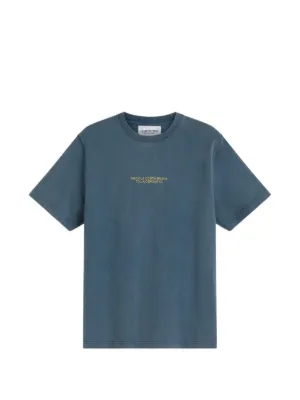 Alexander Wang logo-print short-sleeve T-shirt | Blue | FARFETCH
