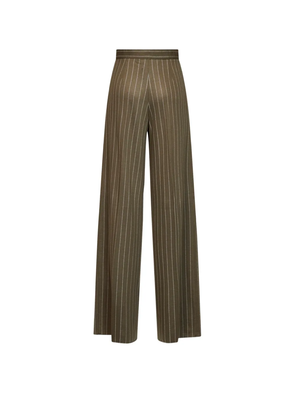 Max Mara Broek met krijtstreep Groen