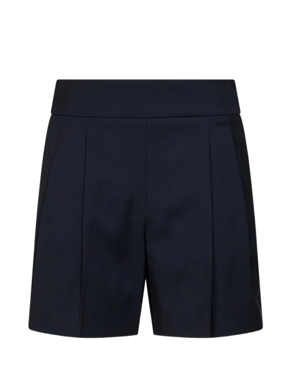 Max Mara pleated virgin-wool shorts - Blue