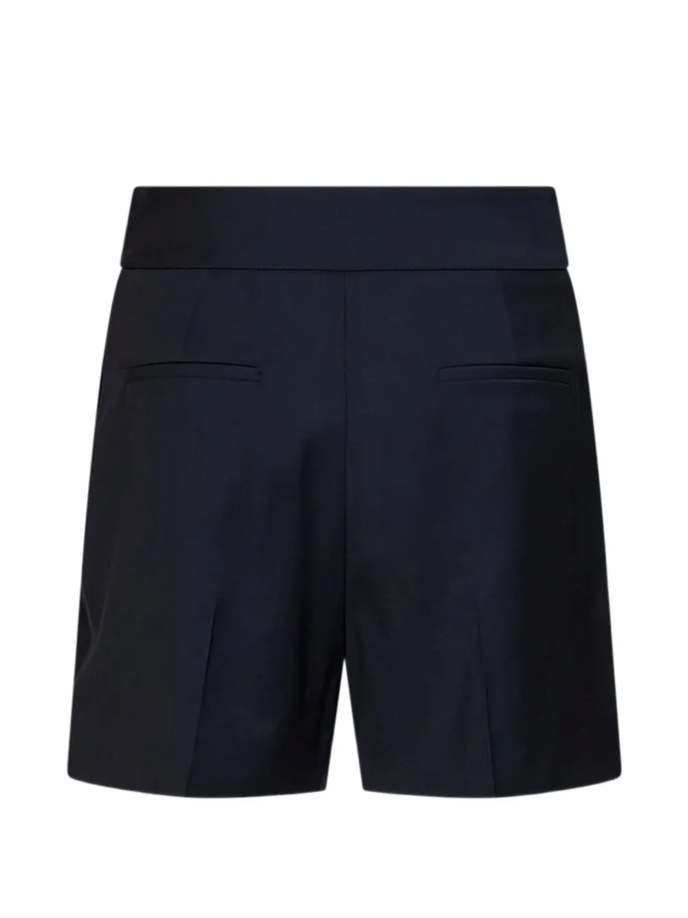 Max Mara Geplooide shorts van scheerwol Blauw