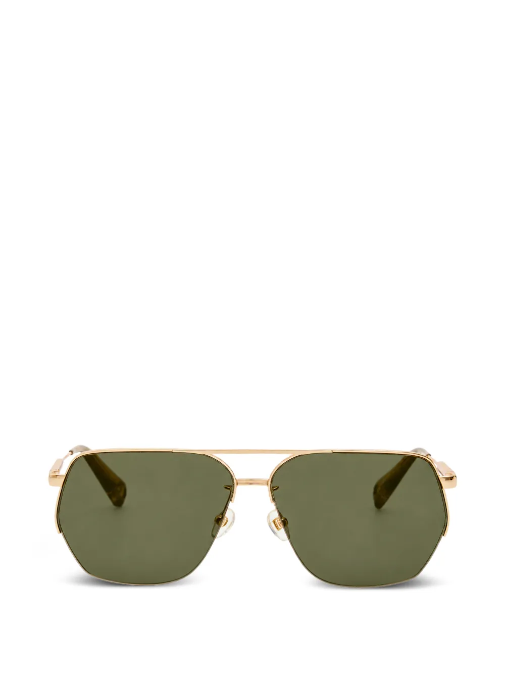 Jacquemus geometric-frame sunglasses - Oro
