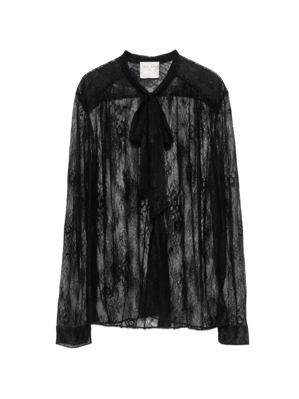 Forte Forte pussy-bow lace shirt · III