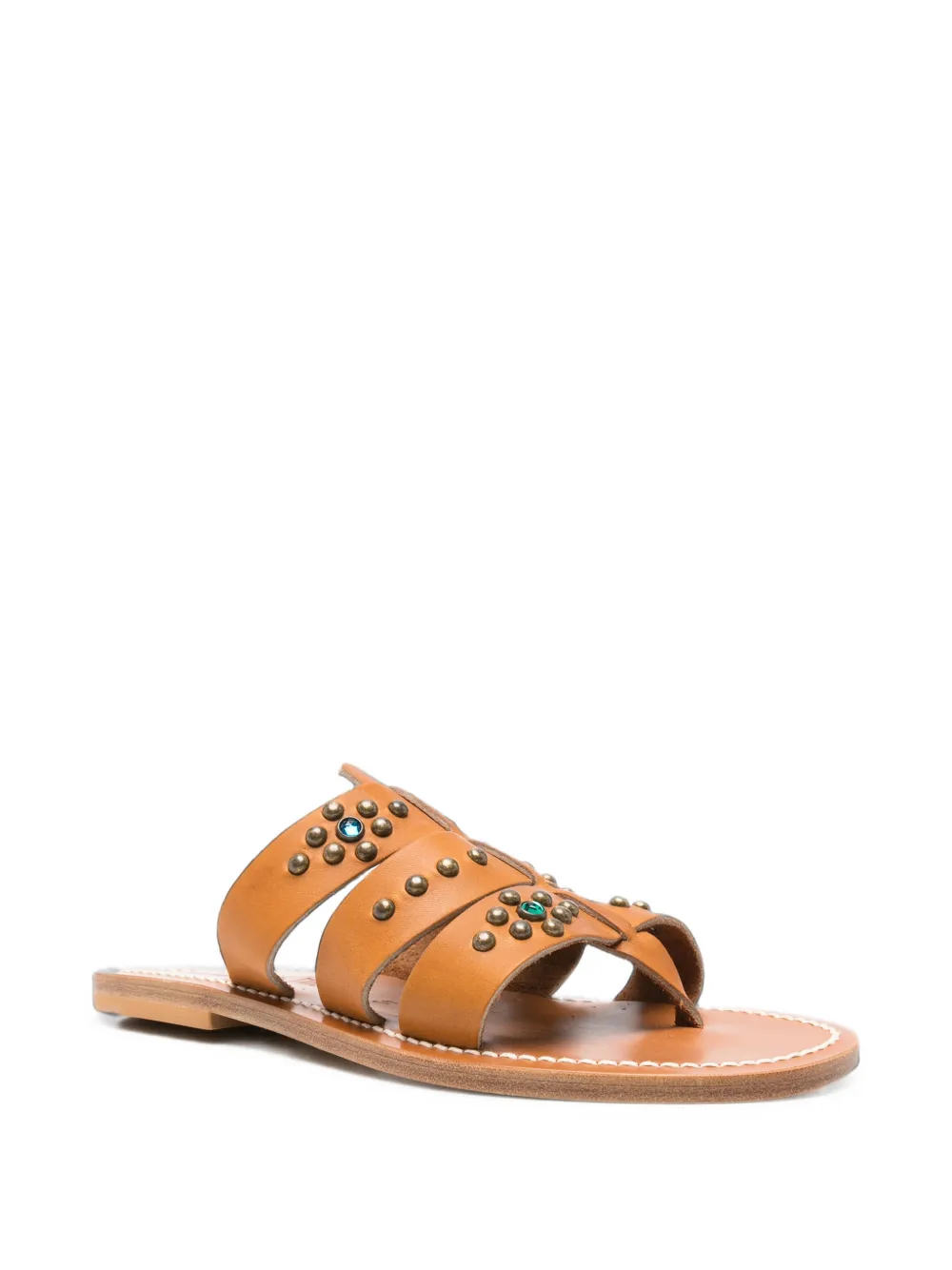 K. Jacques studded caged sandals Bruin