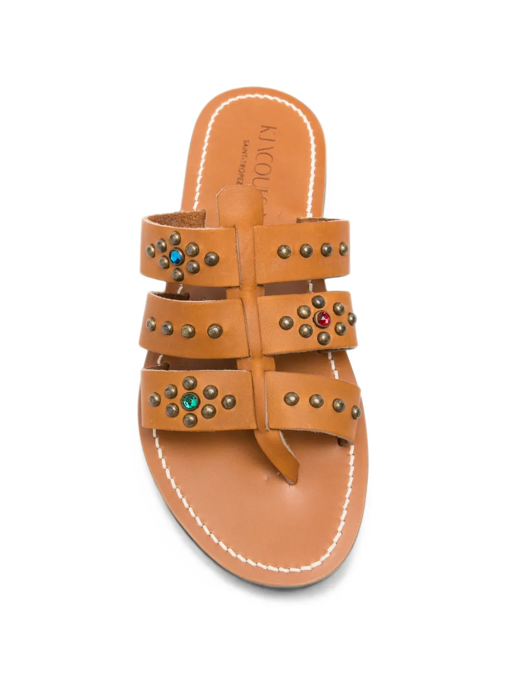 K. Jacques studded caged sandals Bruin
