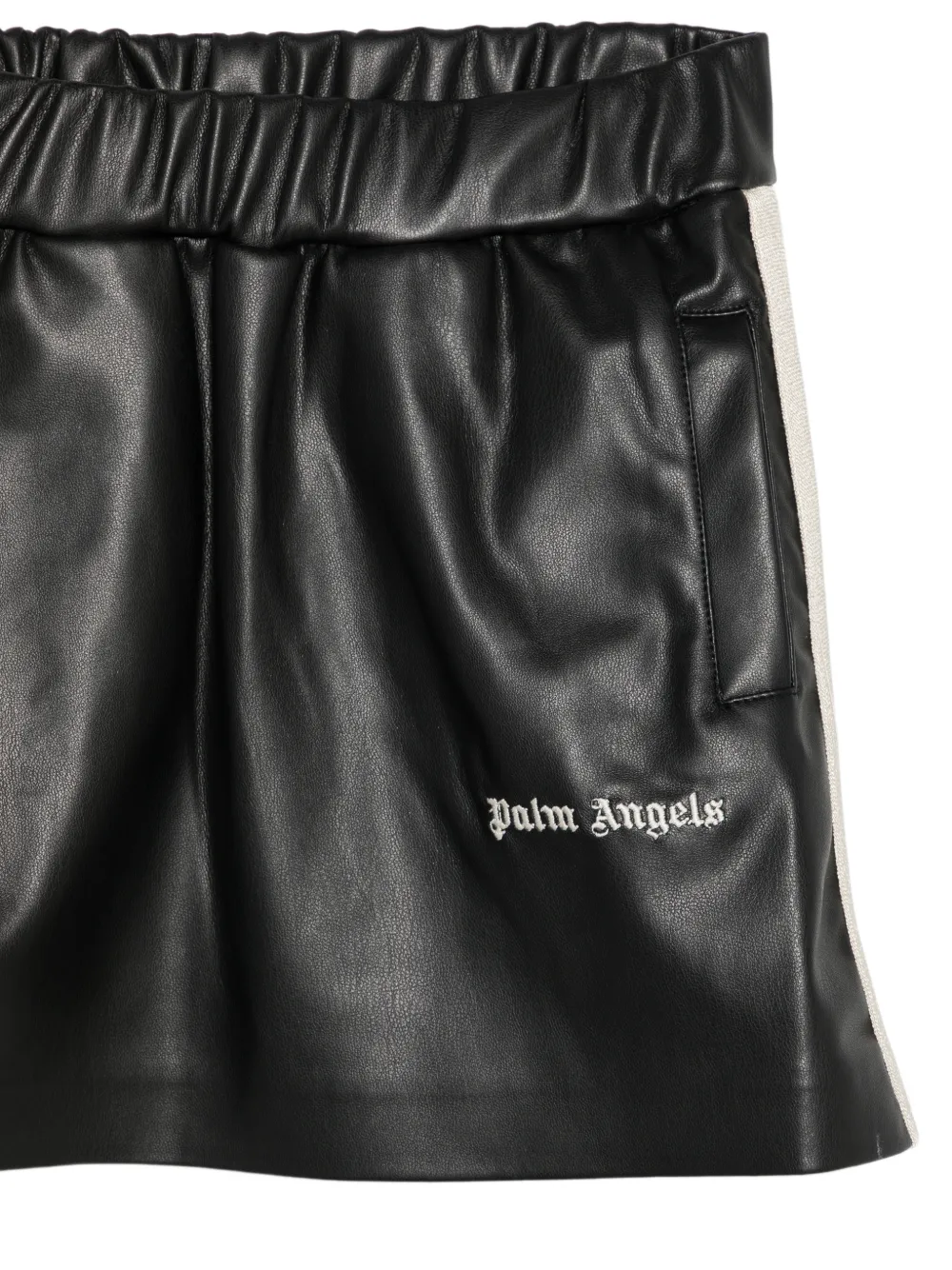 Palm Angels Kids Rok met geborduurd logo Zwart