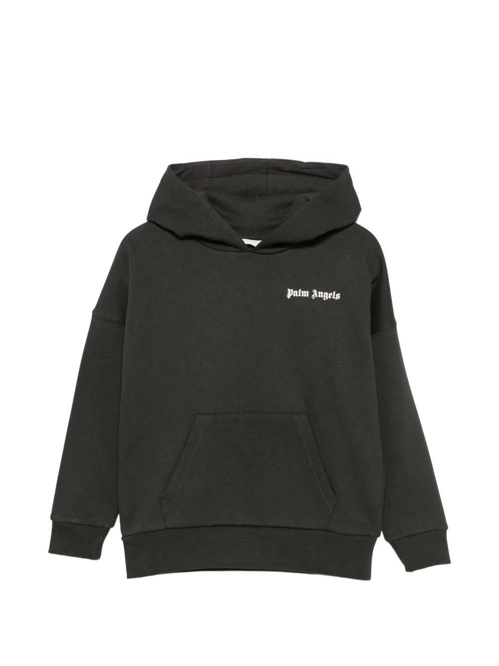 Palm Angels Kids logo-print hoodie - Nero