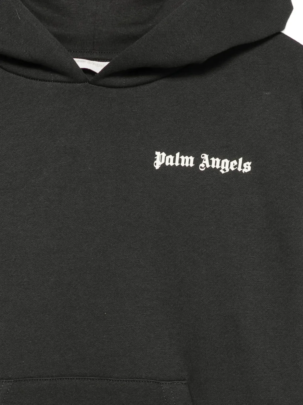 Palm Angels Kids Hoodie met logoprint Zwart