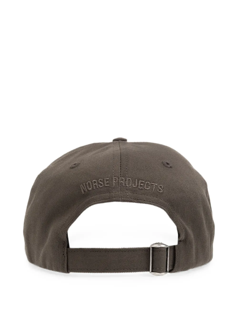 Norse Projects Honkbalpet met geborduurd logo Bruin