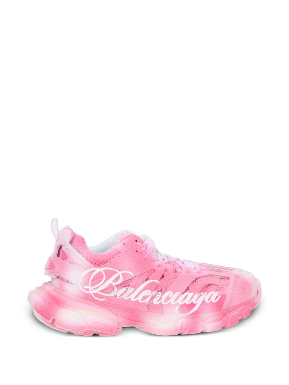 Balenciaga Track logo-print sneakers - Rosa