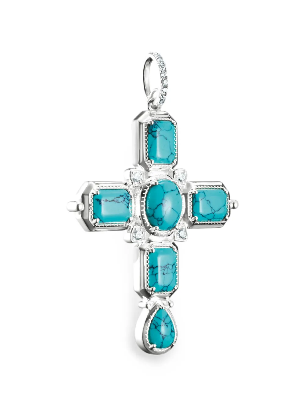 Thomas Sabo Kreuzanhänger aus Zirkonia - Silber