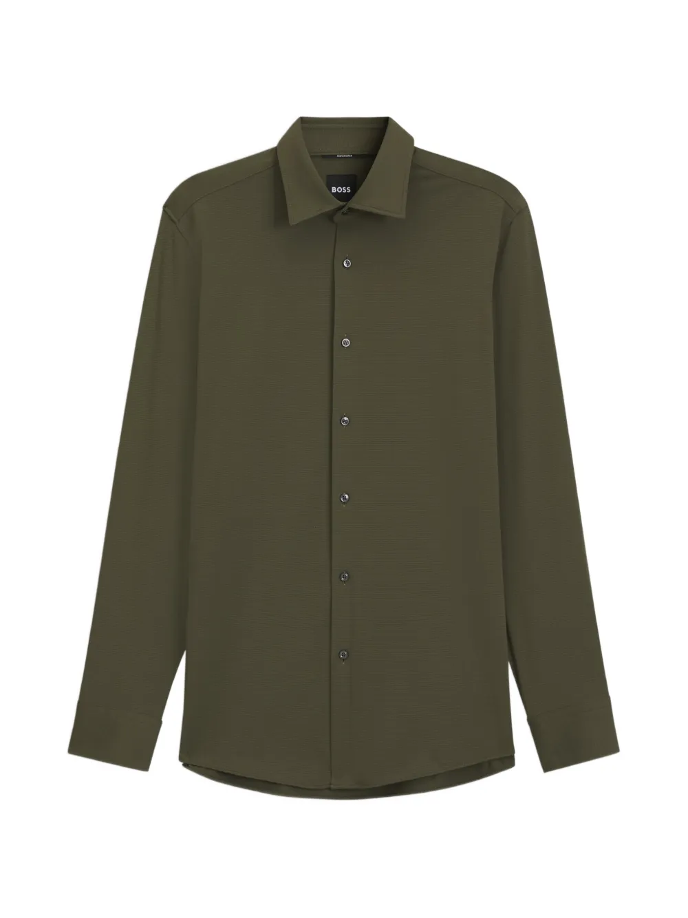 BOSS long-sleeve button-down shirt - Verde